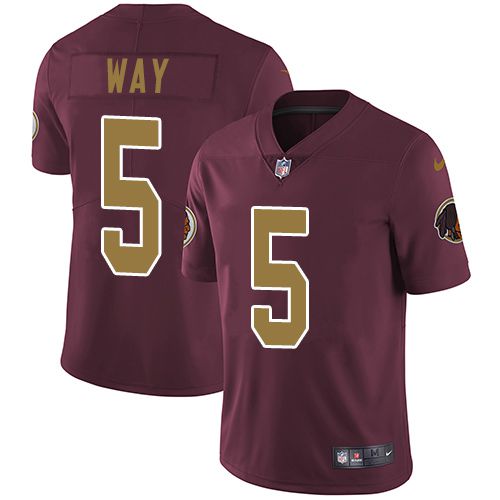 Men Washington Redskins #5 Tress Way Nike Burgundy Alternate Limited NFL Jersey
